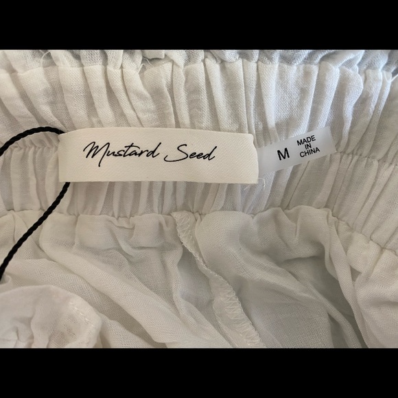 NWT, Size M, Cotton Blend Ruffle Mini Skort - Picture 4 of 5